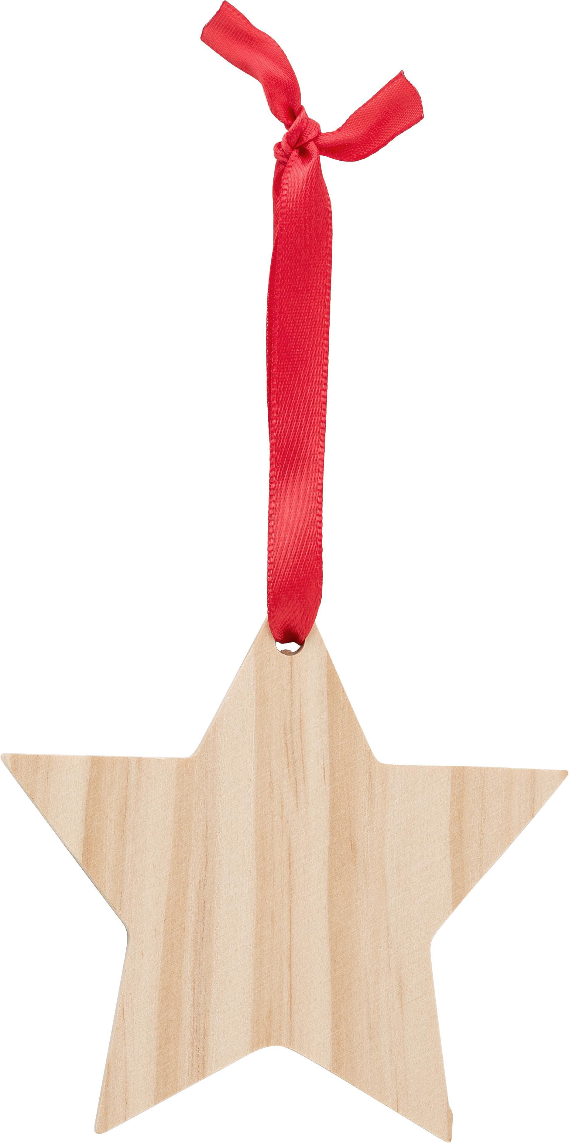 Decorazioni natalizie in legno a forma di stella Caspian