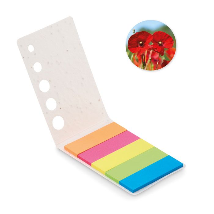 MEMO SEED. Segnapagina in carta con semi