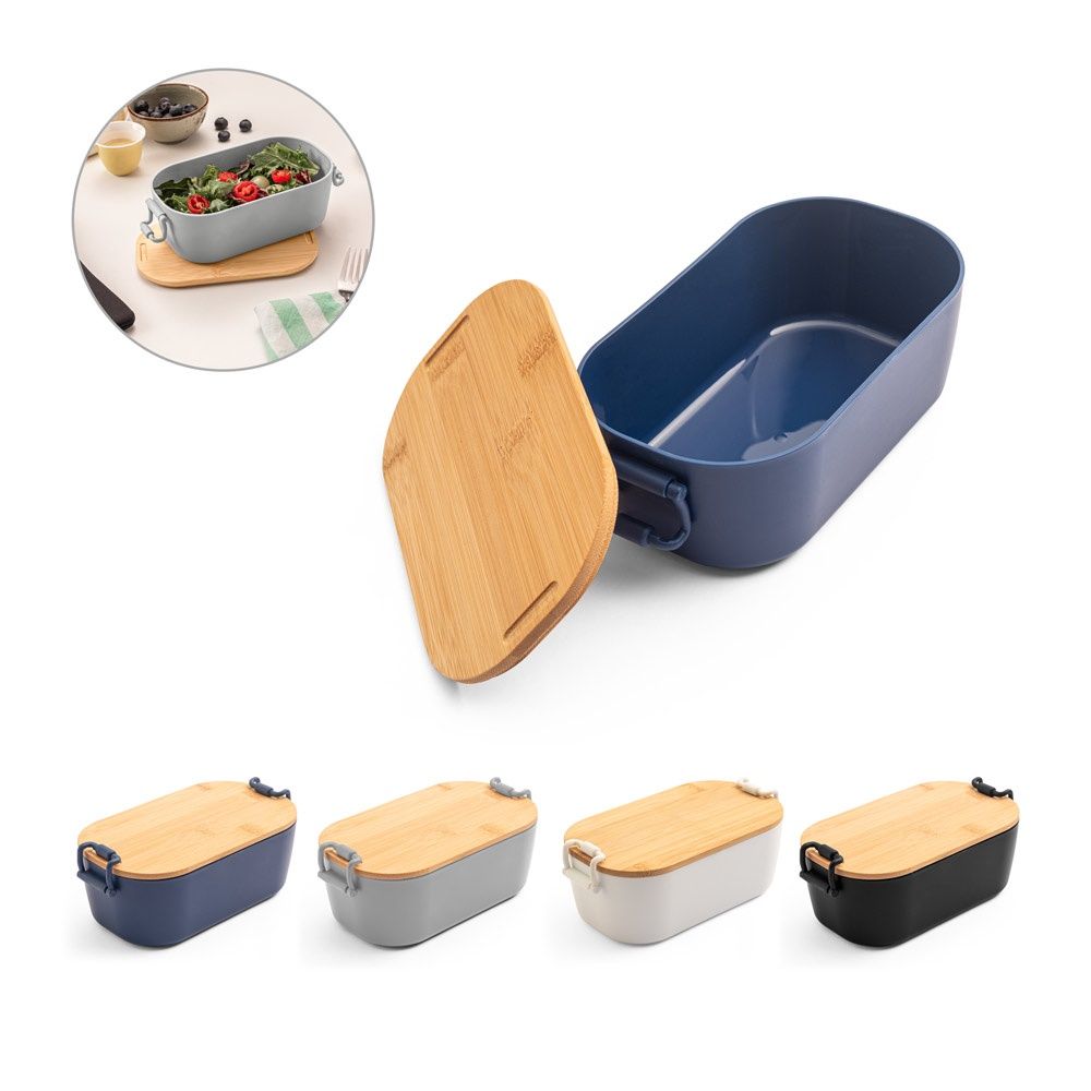 MAHLEB. Contenitore ermetico in PP con coperchioin bambù