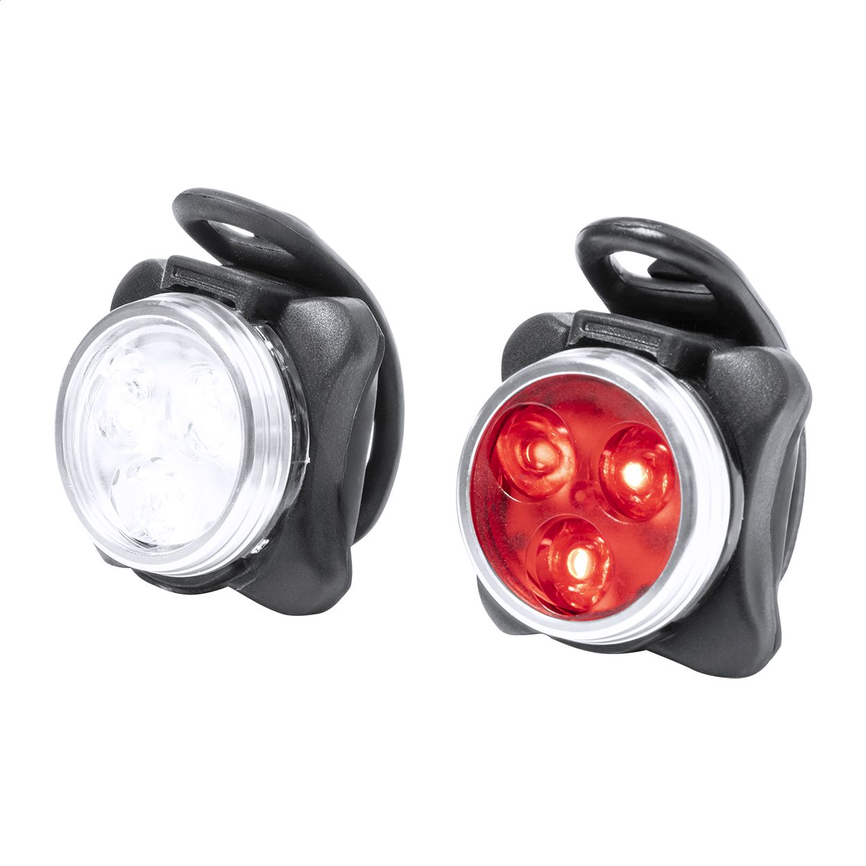 Bilux. set di luci ricaricabili per bicicletta