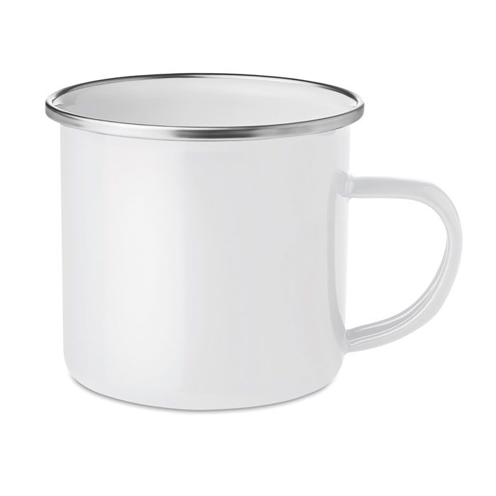 Tazze metallo smaltato personalizzate per sublimazione Plateado 350ml