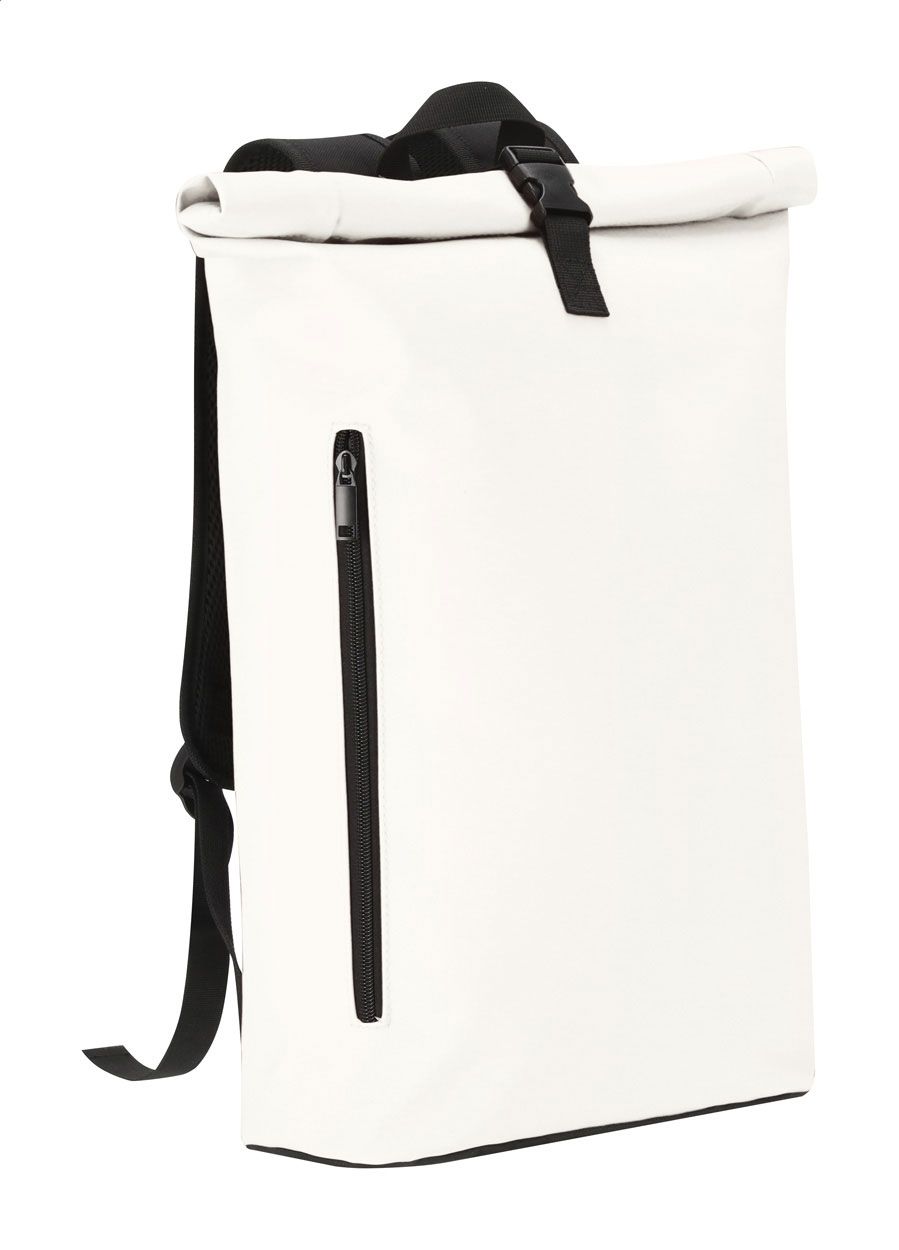 Zaino per pc rolltop in pelle PU Papay