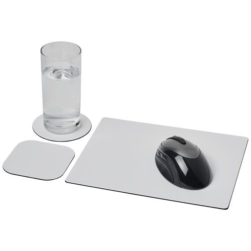 Set tappetino per mouse e sottobicchieri Brite-Mat® 1