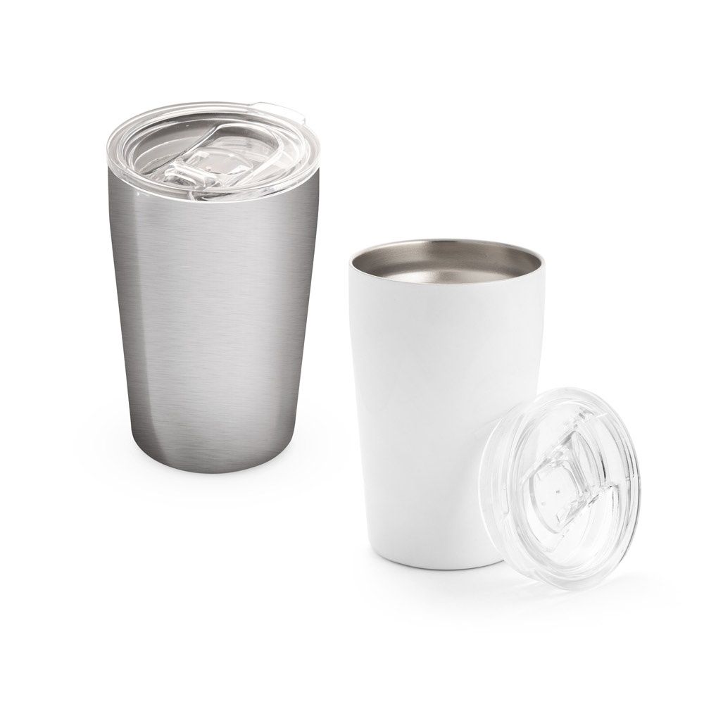 SLIDER. Bicchiere da viaggio in acciaio inox 380 mL