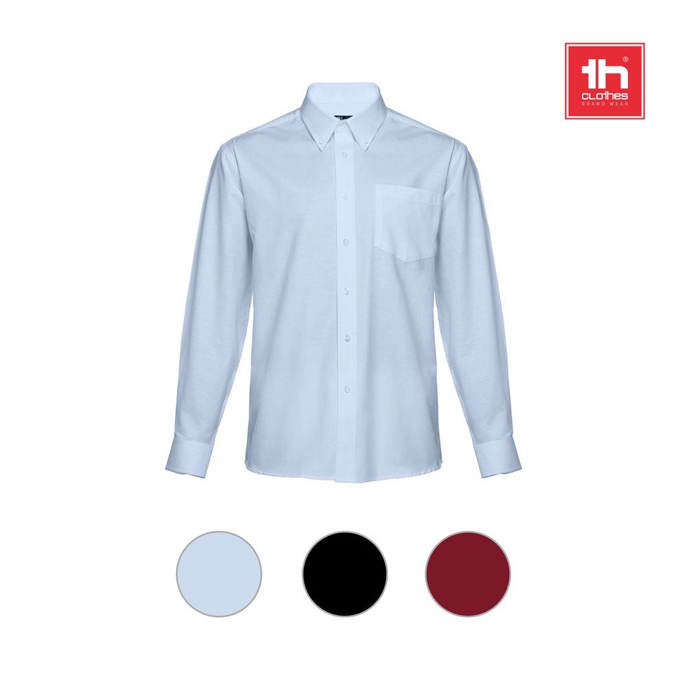 THC TOKYO. Camicia oxford da uomo a maniche lunghe