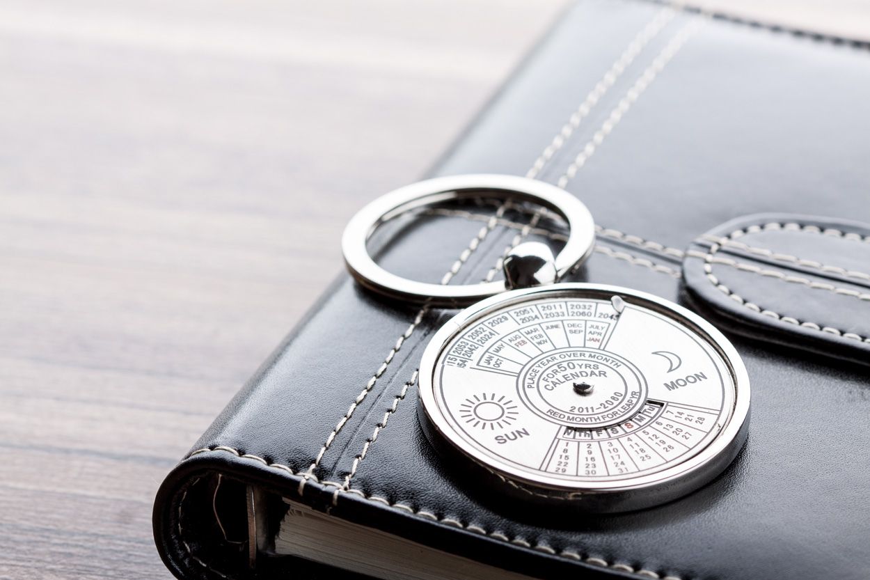 Eternity. portachiavi con calendario