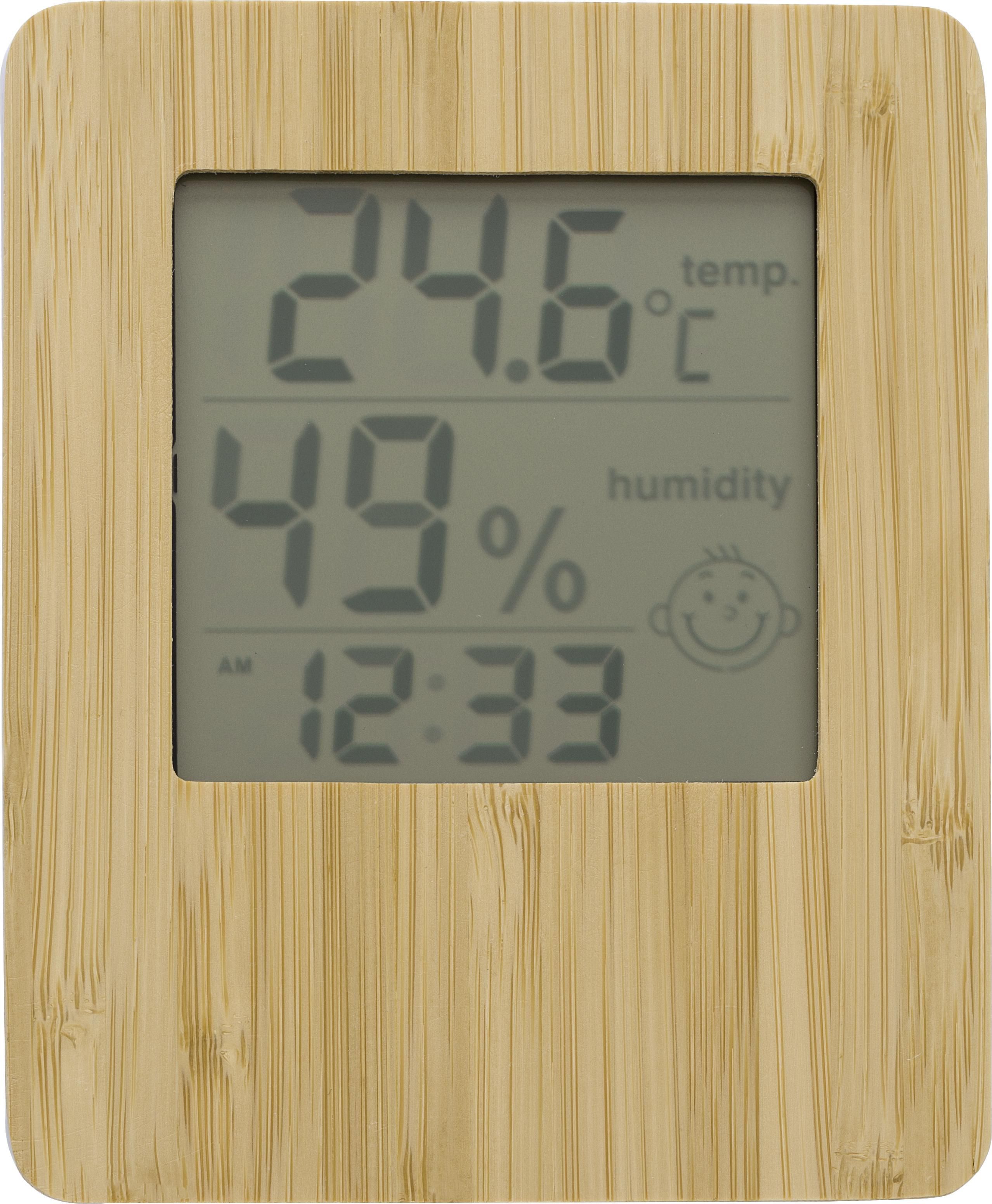 Stazione meteo per casa in bamboo e ABS Piper