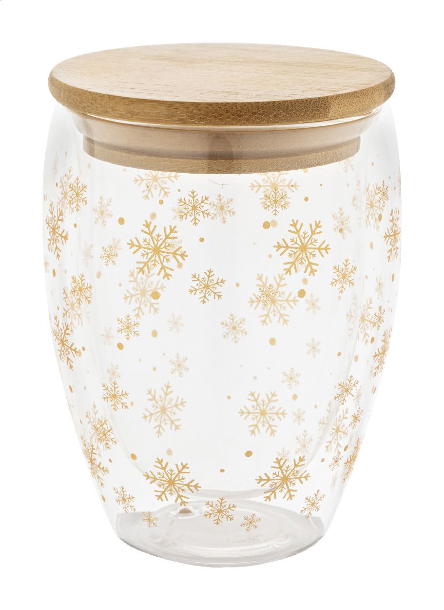 Bostro. Barattolo natalizio in vetro borosilicato