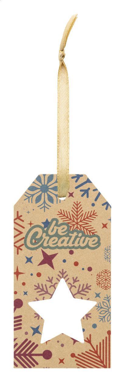 PrinTag Plus Eco. etichetta regalo personalizzata, stella