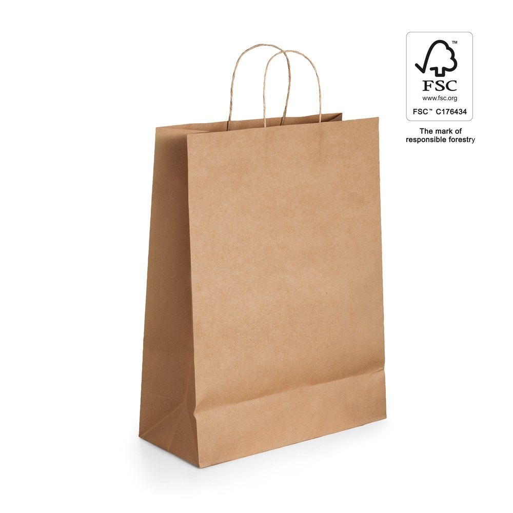 Shopper carta kraft 115 g/m² Leia
