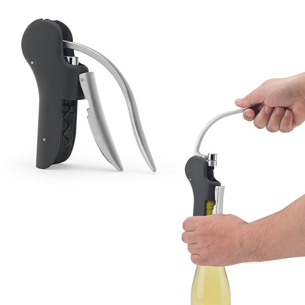 LAGREIN. Cavatappi in ABS e zinco con leva automatica per una facile apertura