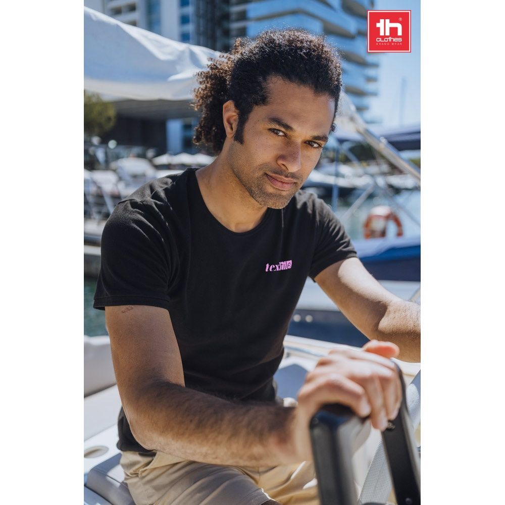 T shirt girocollo uomo in cotone piqué 195 g/m² THC SAN MARINO