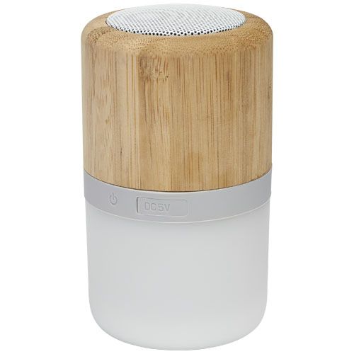 Altoparlante Bluetooth® in bamboo Aurea con luce