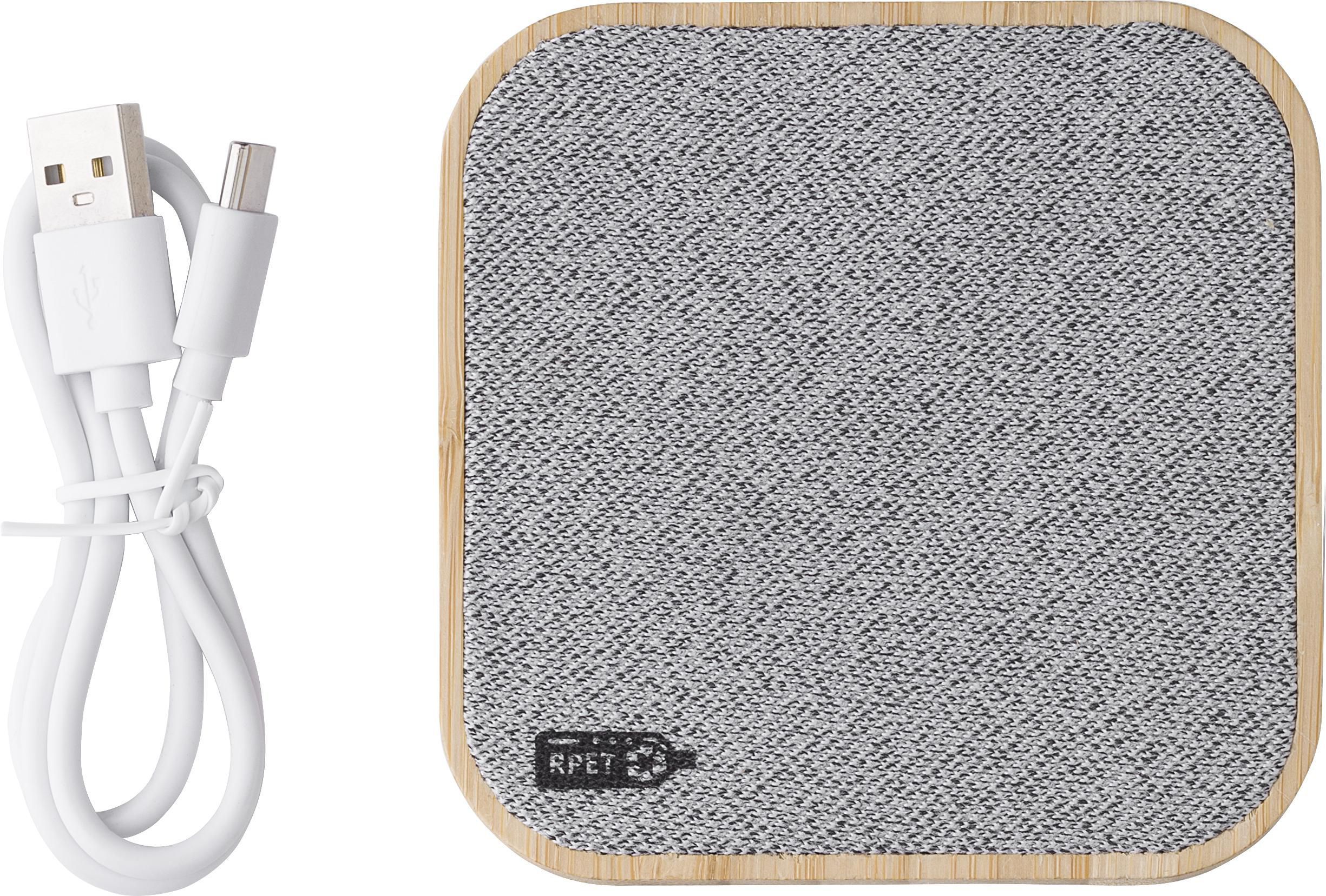 Carica cellulare wireless in bamboo personalizzato Moses