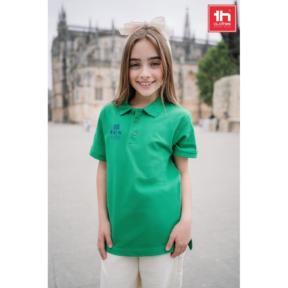 THC ADAM KIDS. Polo in cotone a maniche corte per bambini (unisex)