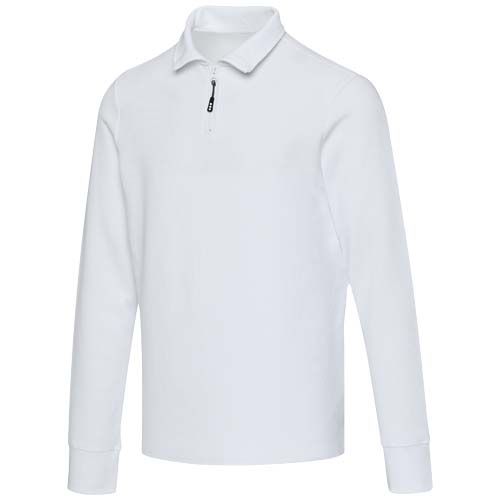 Polo unisex a maniche lunghe con mezza zip Zeus