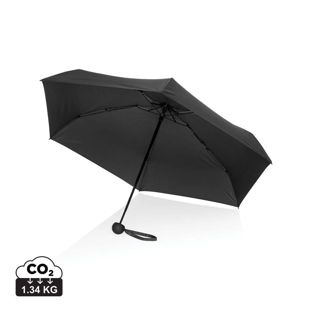 Super mini ombrello 19,5" pongee 190T in rPET  Aware™