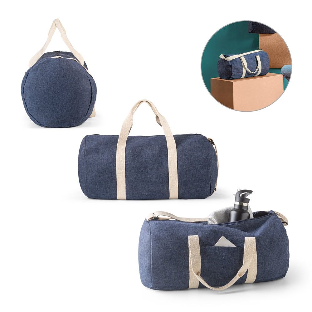DENIM BAG. Borsa sportiva in denim (300 g/m²)