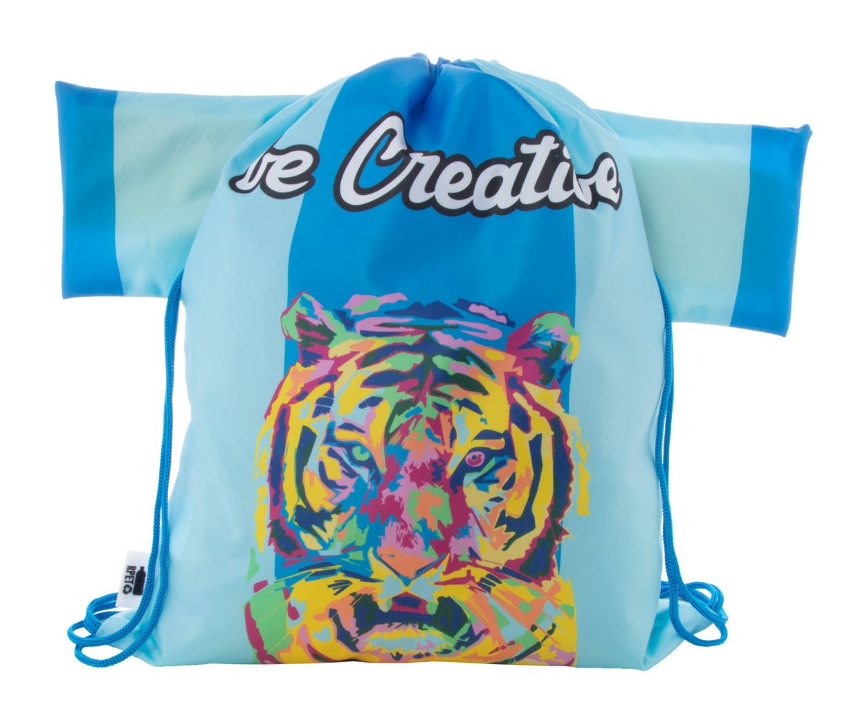 Sacca personalizzabile in poliestere 190T RPET CreaDraw