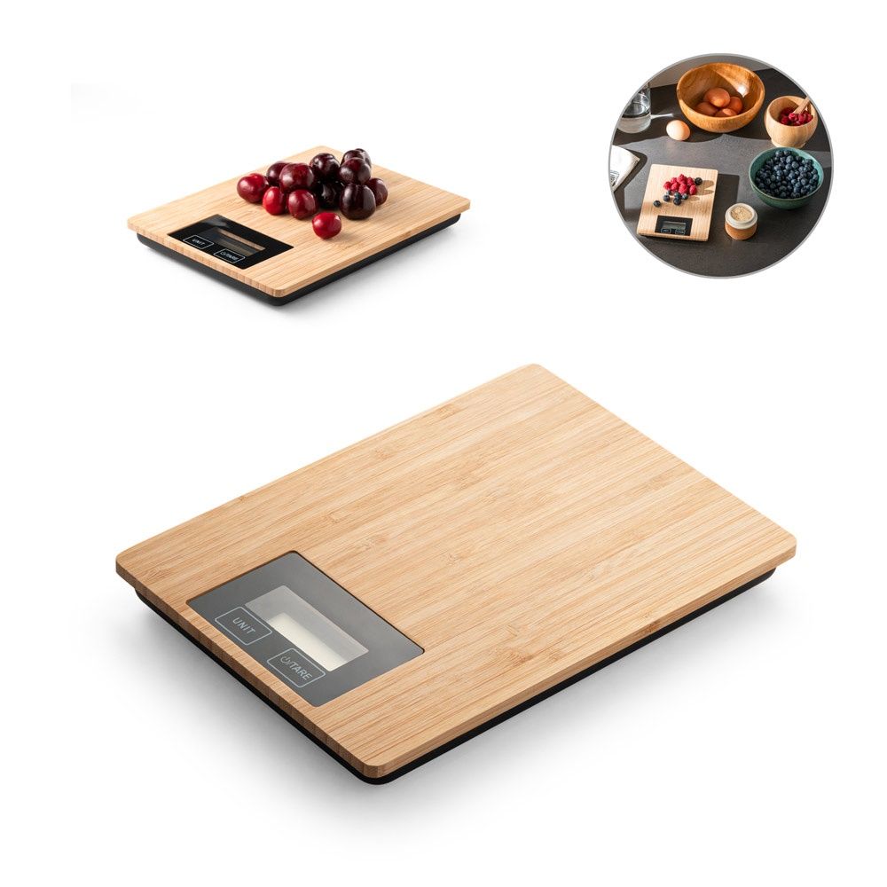 HEISENBERG. Bilancia da cucina digitale in bambù