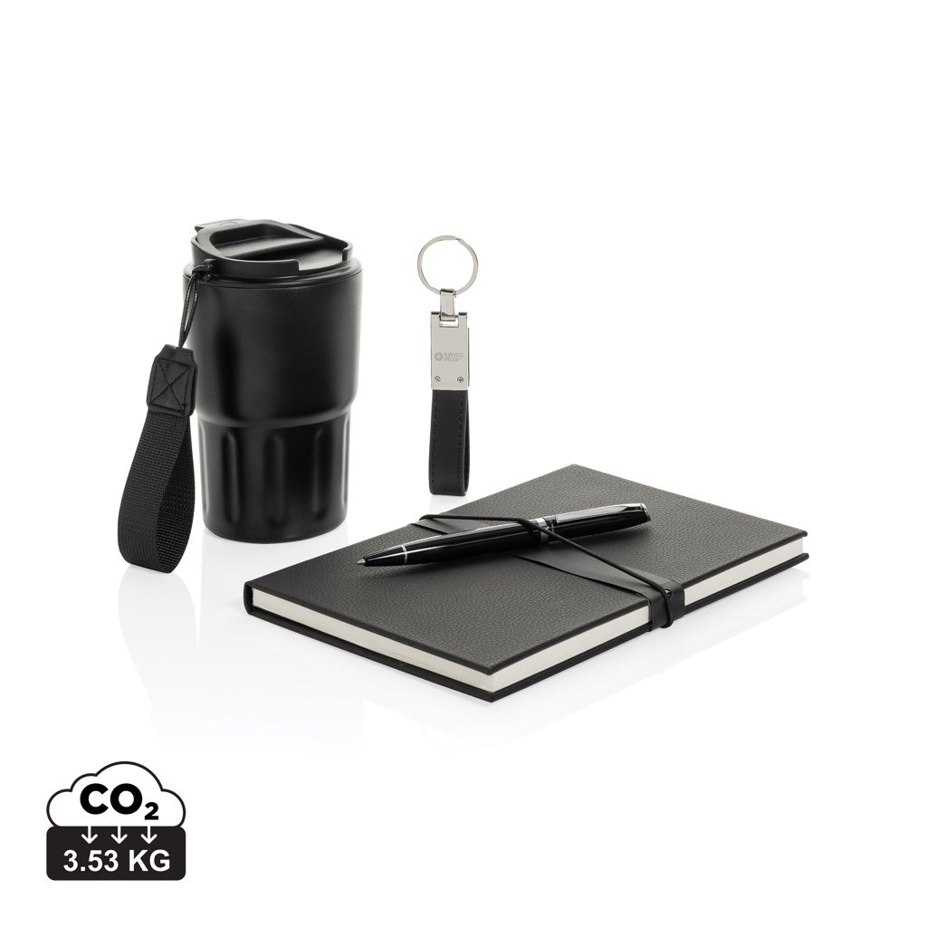 Set regalo business deluxe Swiss Peak con bicchiere RCS