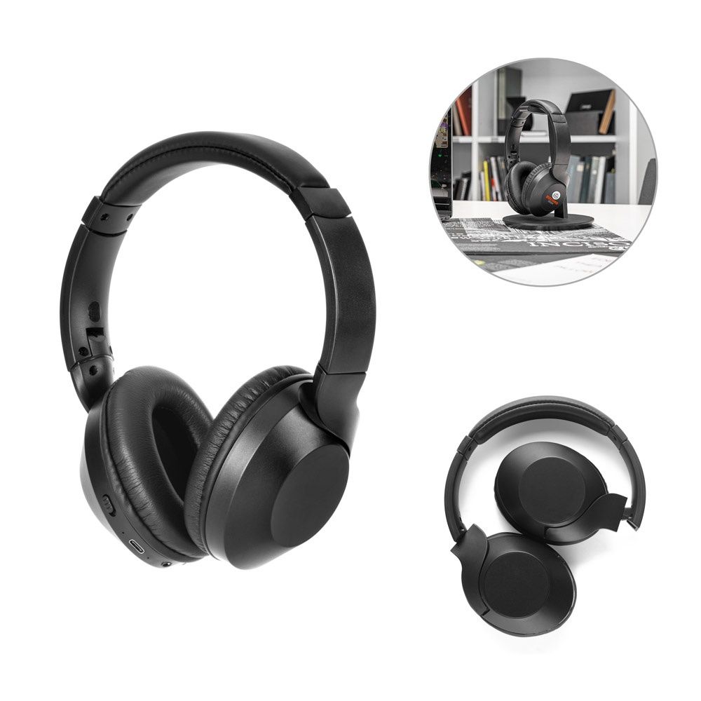 HENDRIX. Cuffie wireless pieghevoli con 20 ore di autonomia in ABS riciclato (100% rABS)