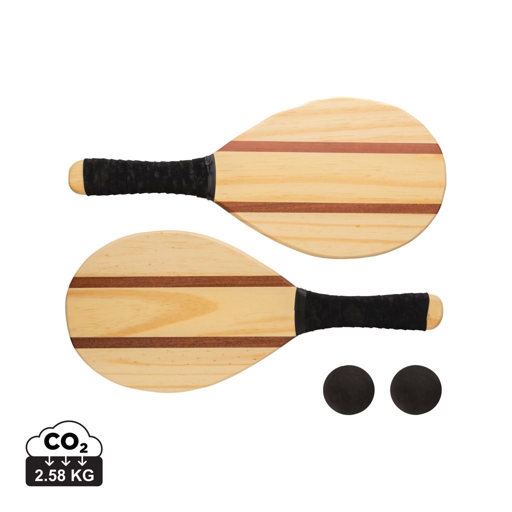 Set tennis frescobol in legno