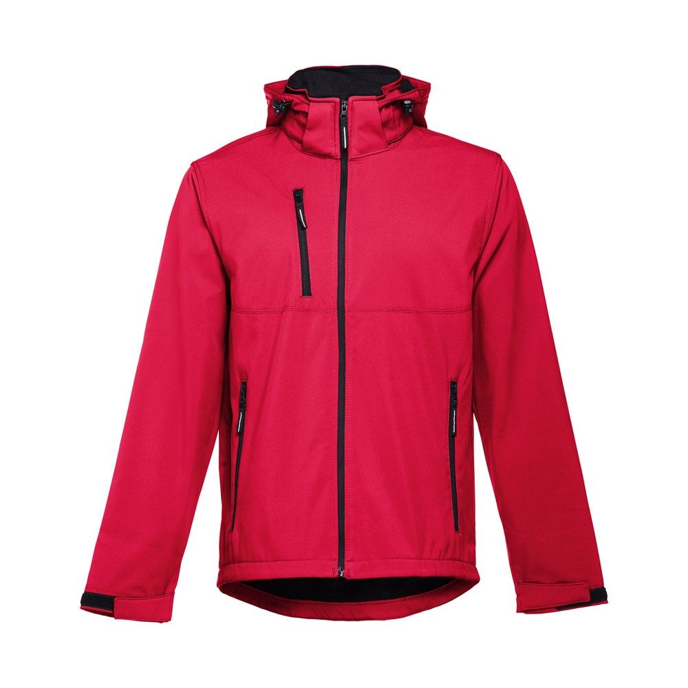THC ZAGREB II. Giacca softshell da uomo in poliestere ed elastan