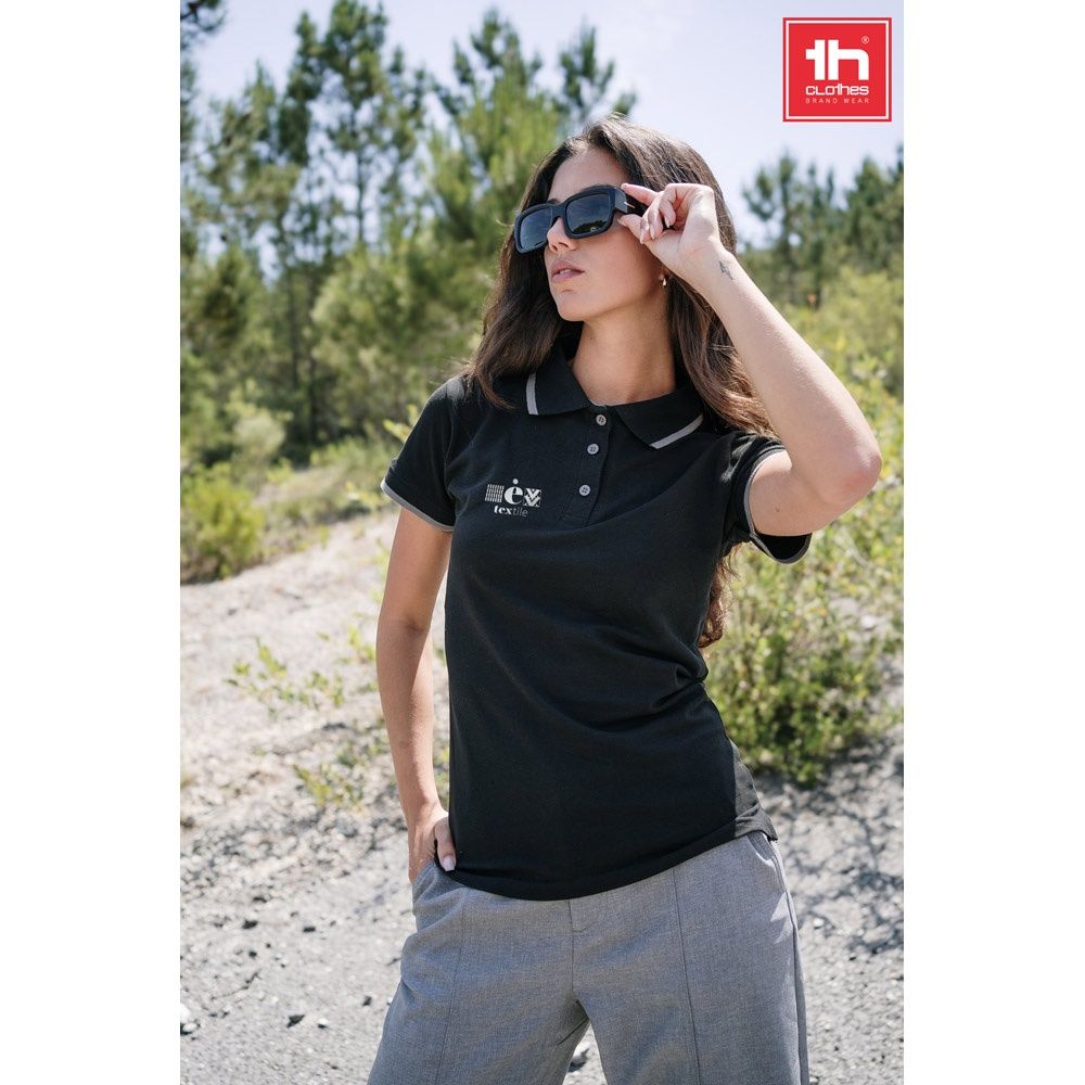 THC ROME WOMEN. Polo "slim fit" da donna