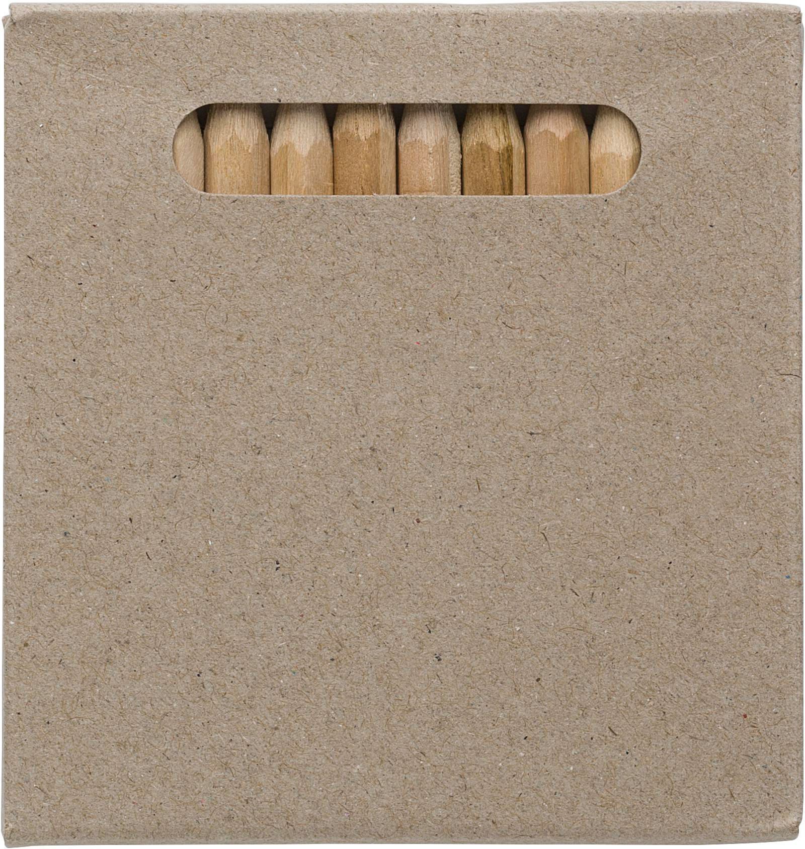 Set 12 matite in legno corte colorate Devin