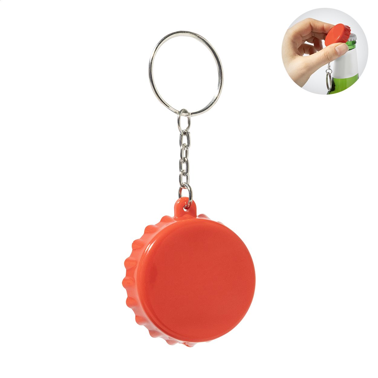Popcap. Portachiavi in RABS con apribottiglie