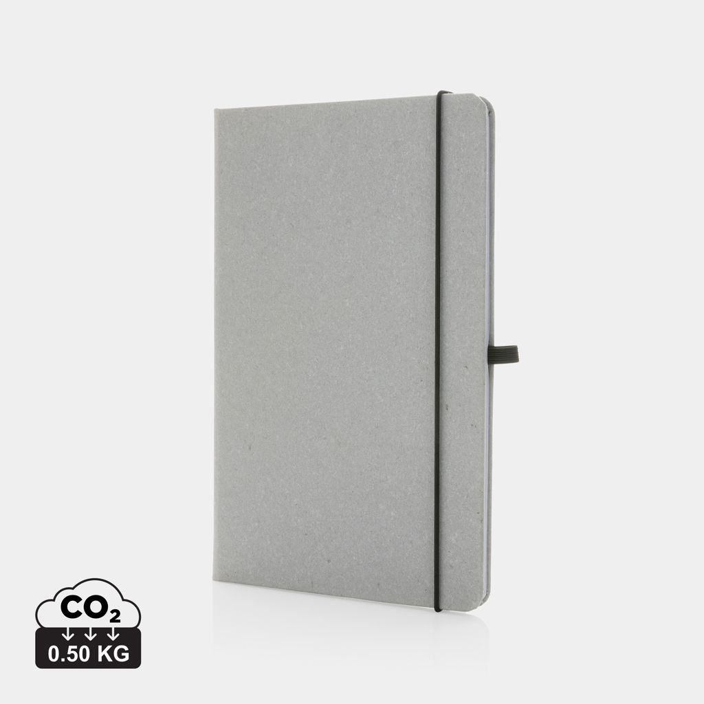 Taccuino  A5 con copertina rigida in pelle riciclata GRS