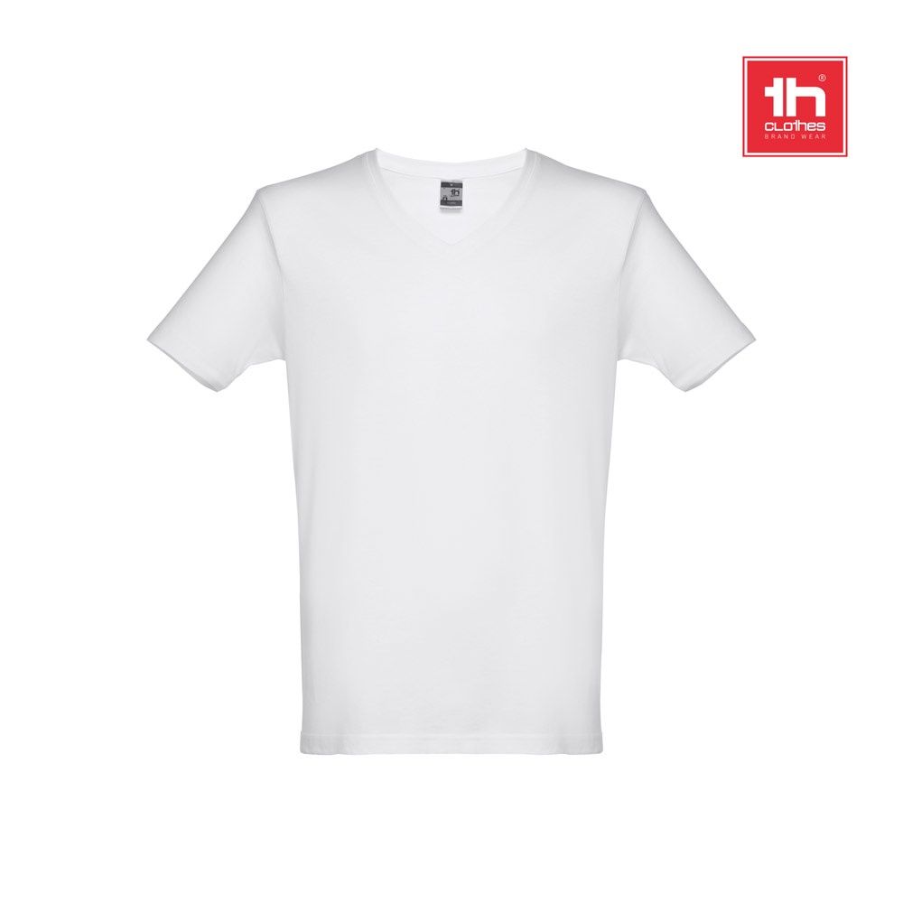T-shirt tubolare in jersey 100% cotone (150 g/m²) da uomo THC ATHENS WH