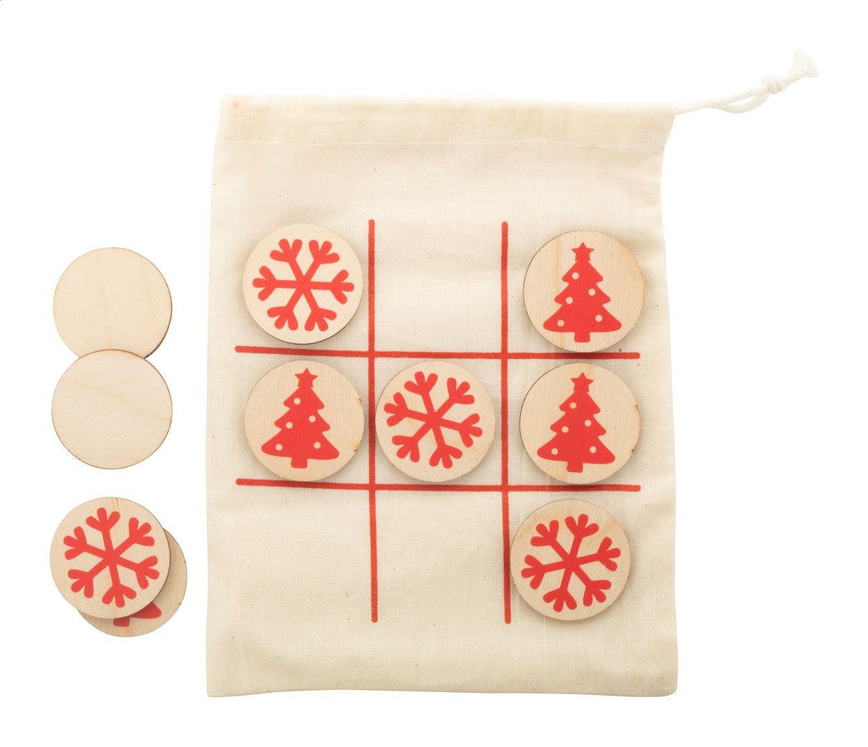 OXO Xmas. Tris, fiocco ed albero di Natale