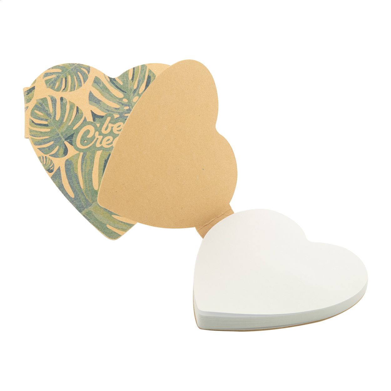 CreaStick Heart Eco. Blocco appunti personalizzabile con fogli adesivi