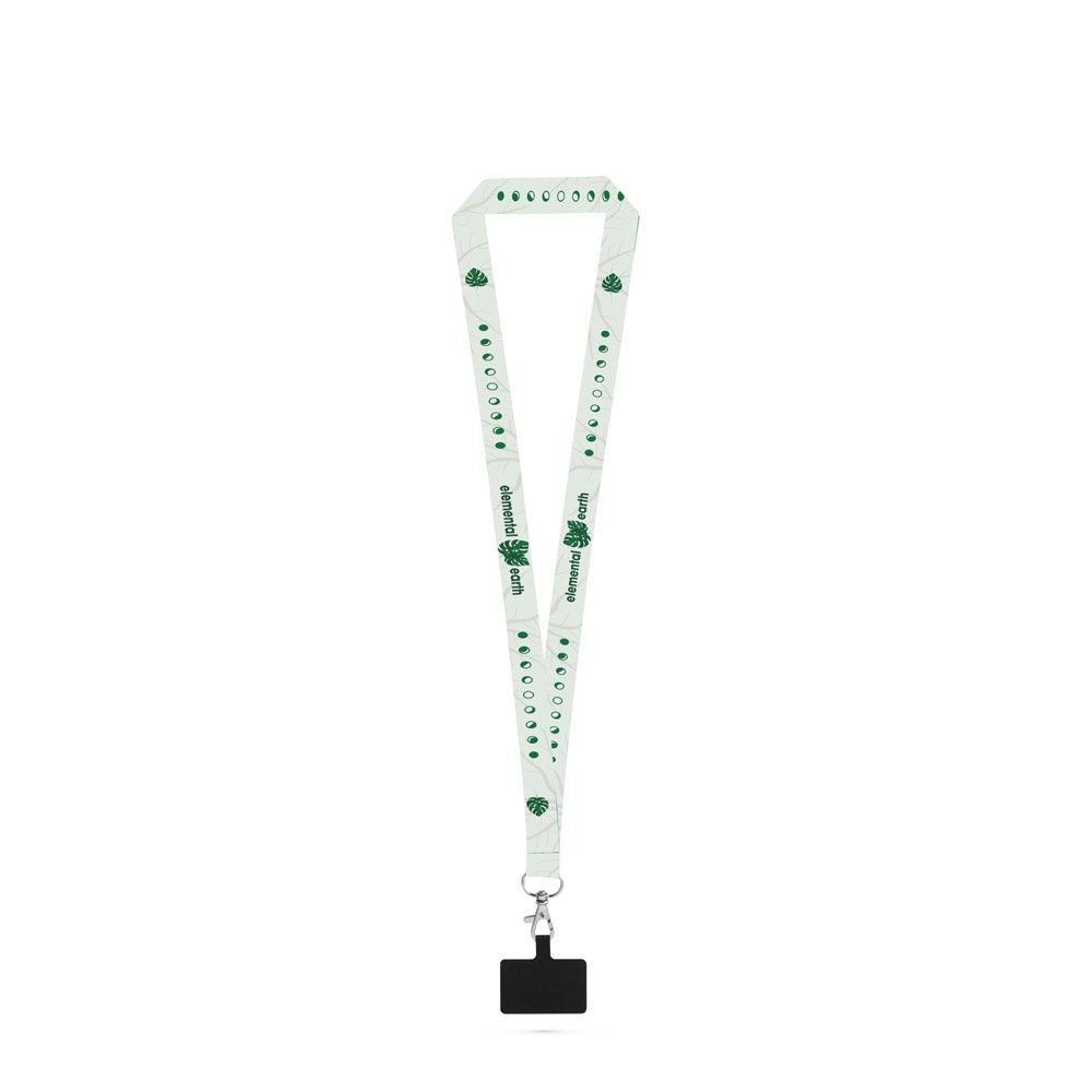 HARLOW. SET Lanyard SUBLIMATION Long II (20 mm) con moschettone a grilletto da 20 mm e porta cellulare