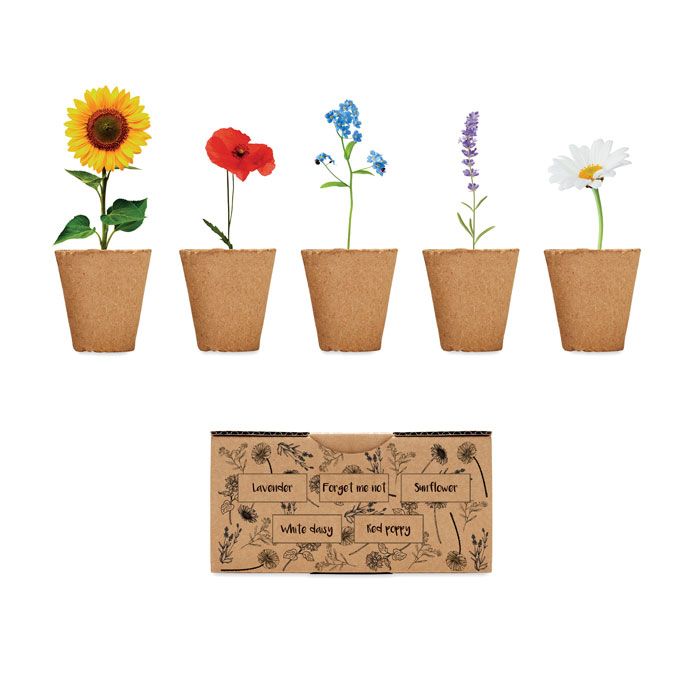 FLOWERS. Kit per coltivare fiori