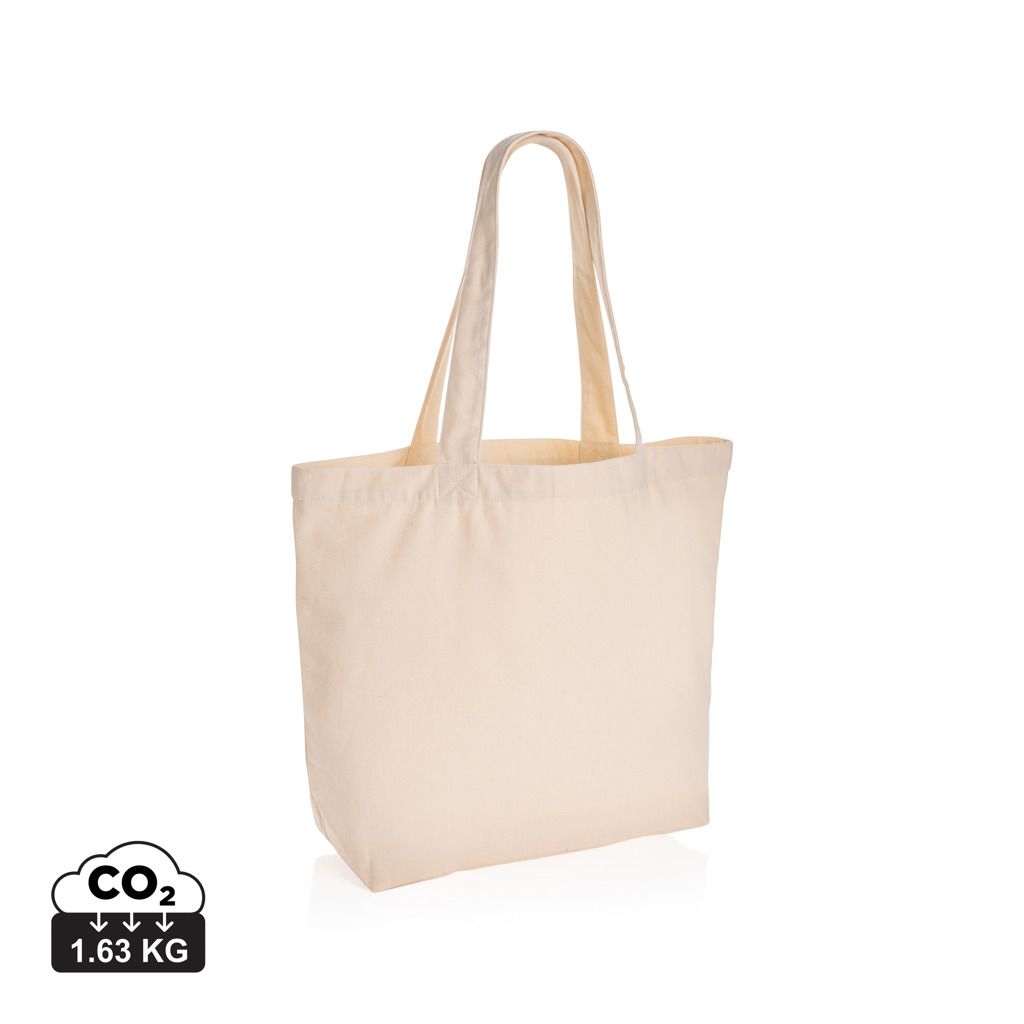 Shopper in tela rcanvas Impact Aware™ 240 gm2 con tasca non tinta