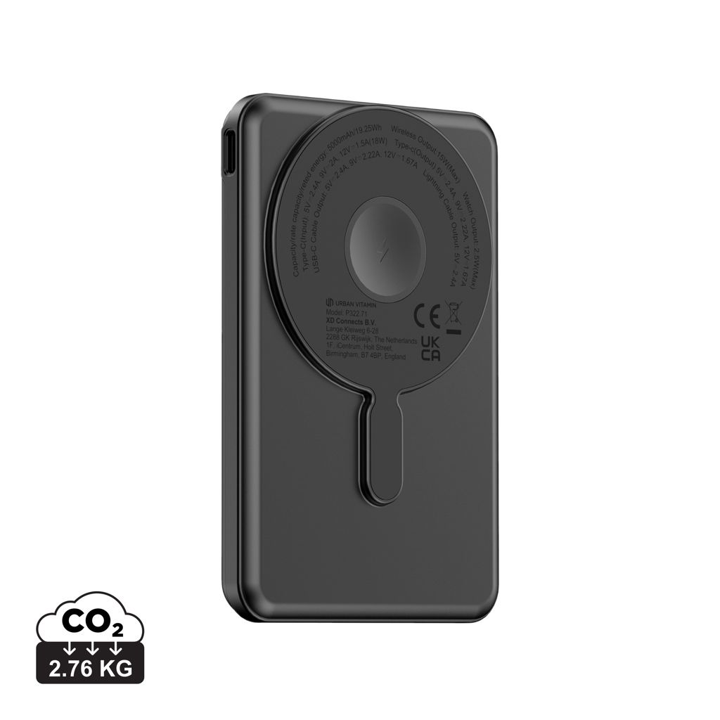 Powerbank magnetica 5in1 Urban Vitamin Redwood 5000mAh 20W