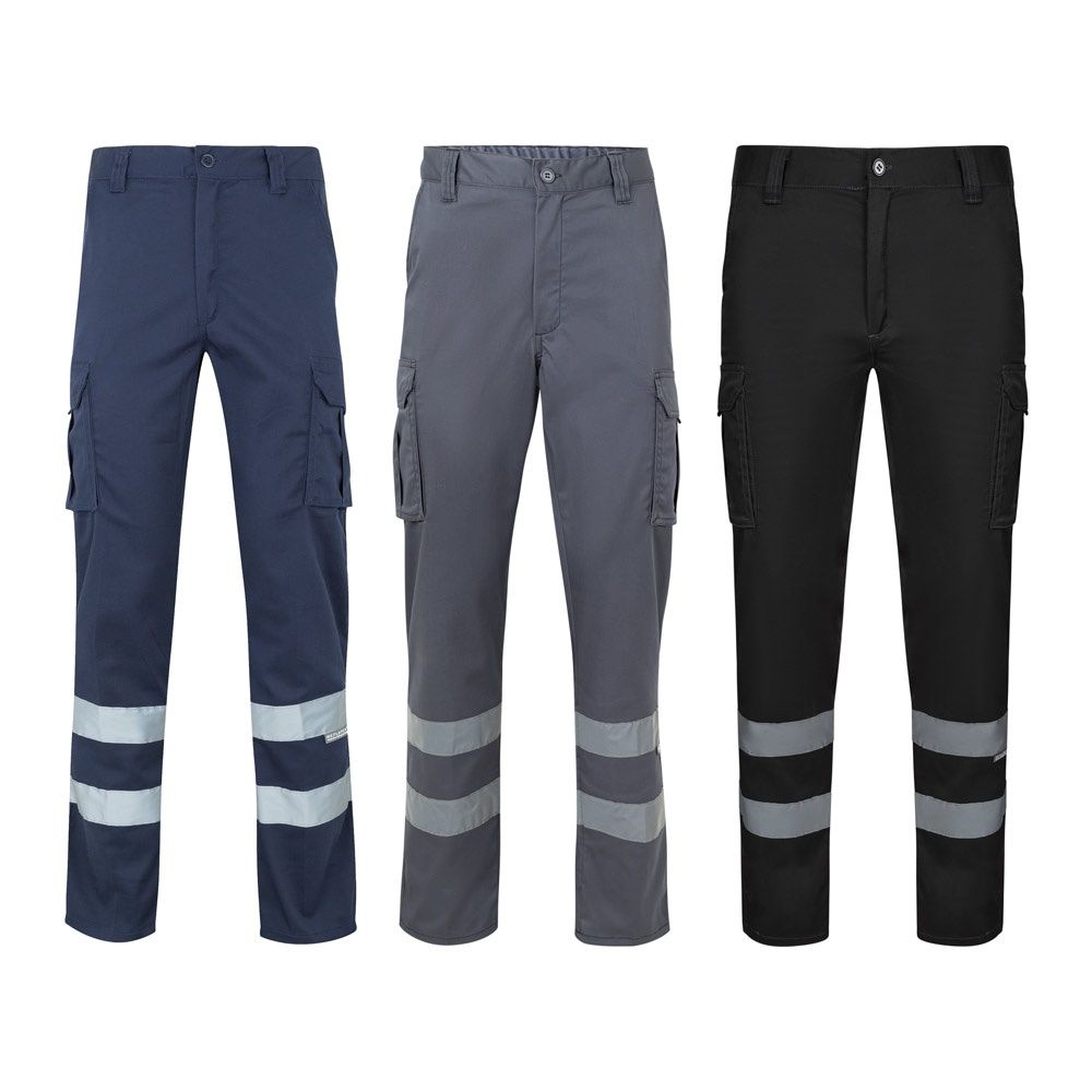 VL DIONYSUS. Pantaloni elasticizzati con diverse tasche (240g/m²), in cotone (46%), EME (38%) e poliestere (16%)