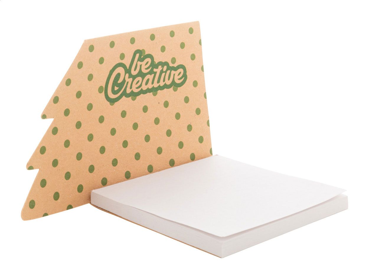 CreaStick Xmas Eco. Blocchetto appunti personalizzabile, albero di Natale