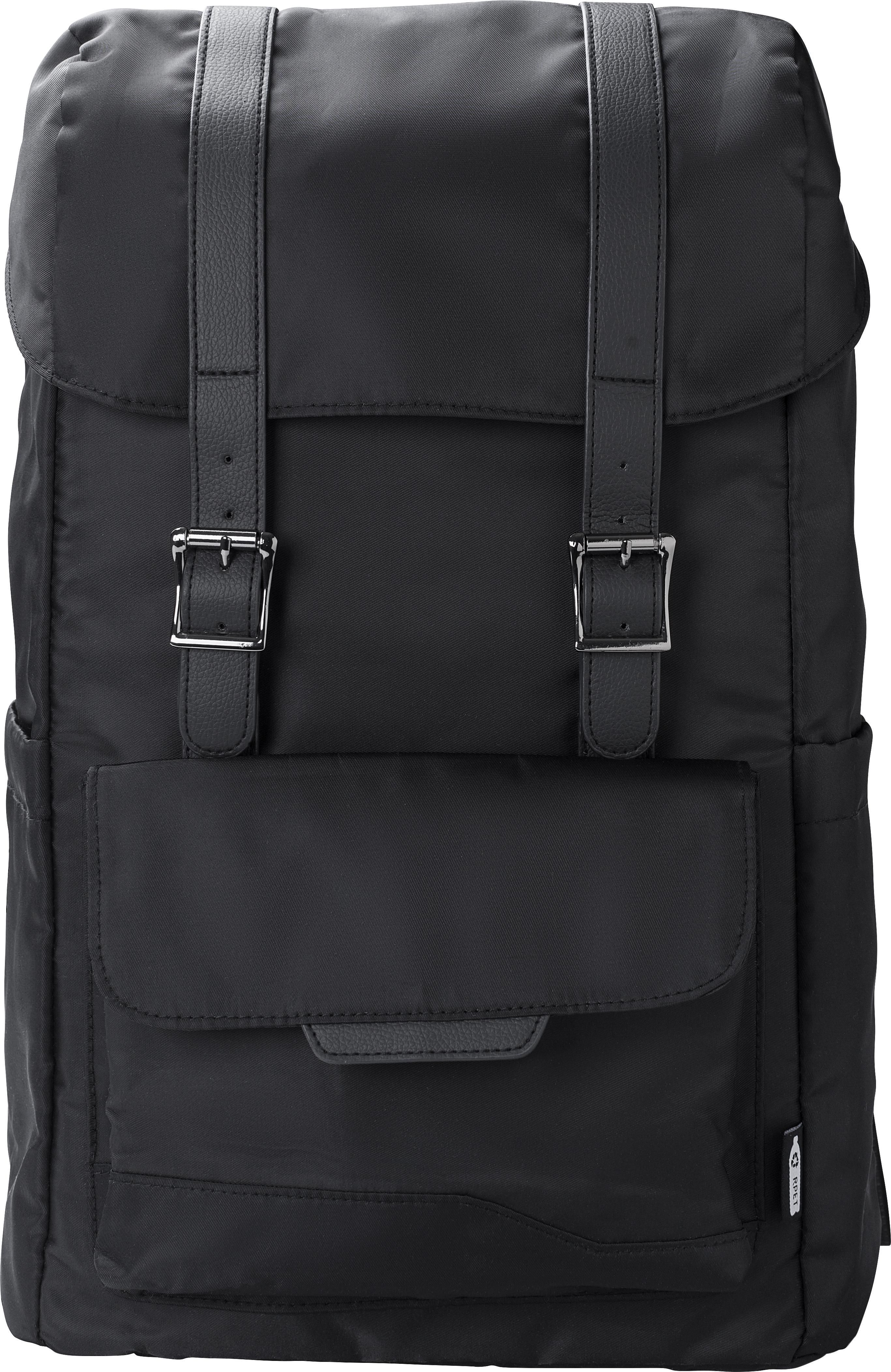 Zaino con patta in twill di poliestere 290 T rPET Marlowe