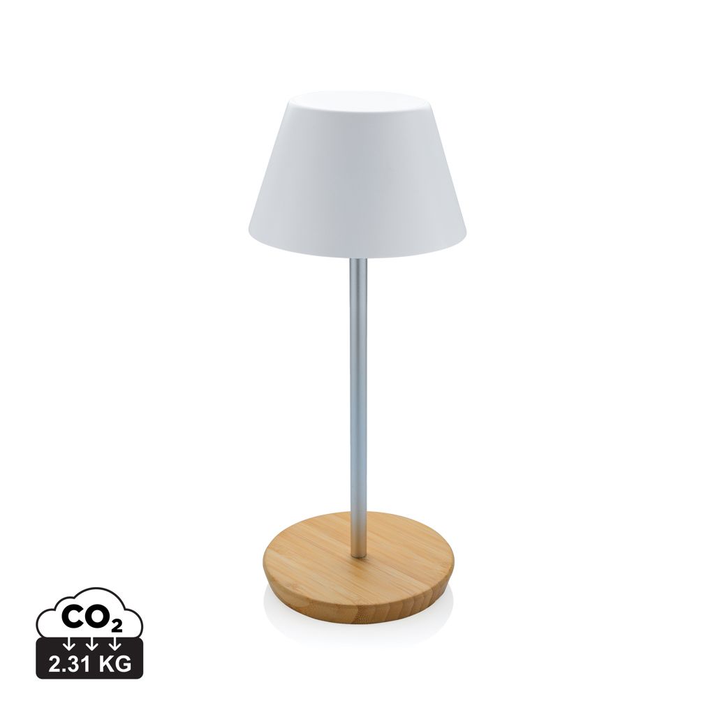 Lampada Pure Glow ricaricabile in plastica certificata RCS