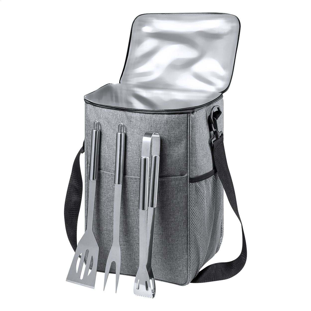 Gumbo. Borsa frigo con set BBQ