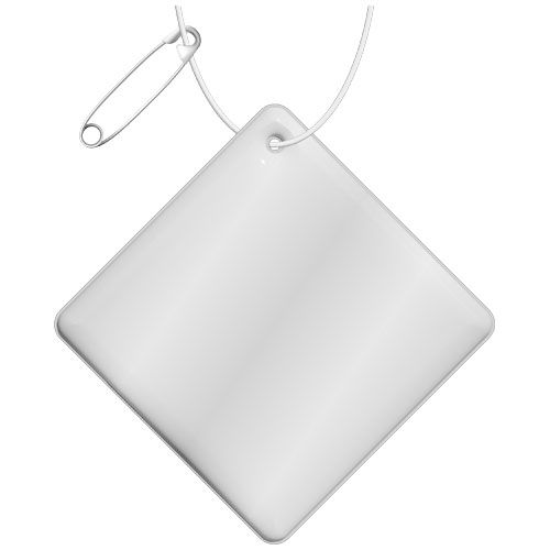Gancio catarifrangente piccolo a forma di rombo in TPU con catenella RFX™