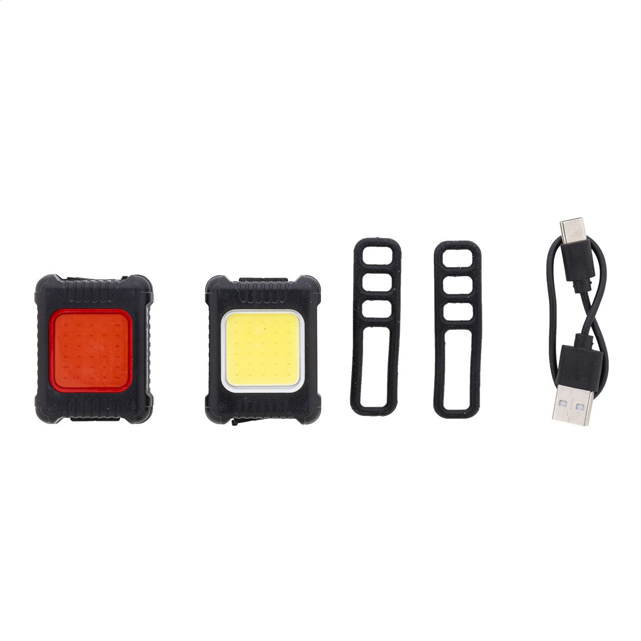 Cobik. set luci ricaricabili per bicicletta