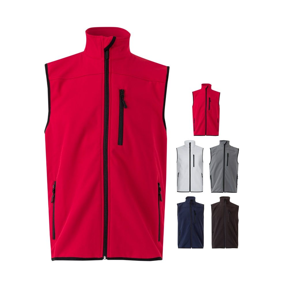 VL VARUNA. Gilet soft shell (280g/m²), con fodera in pile, in poliestere (94%) ed elastan (6%)