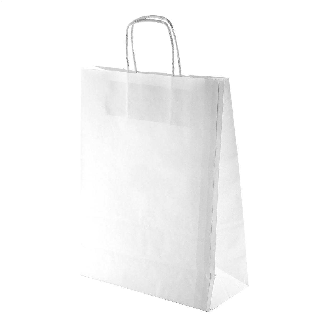 Sacchetti carta kraft Mall con manici intrecciati