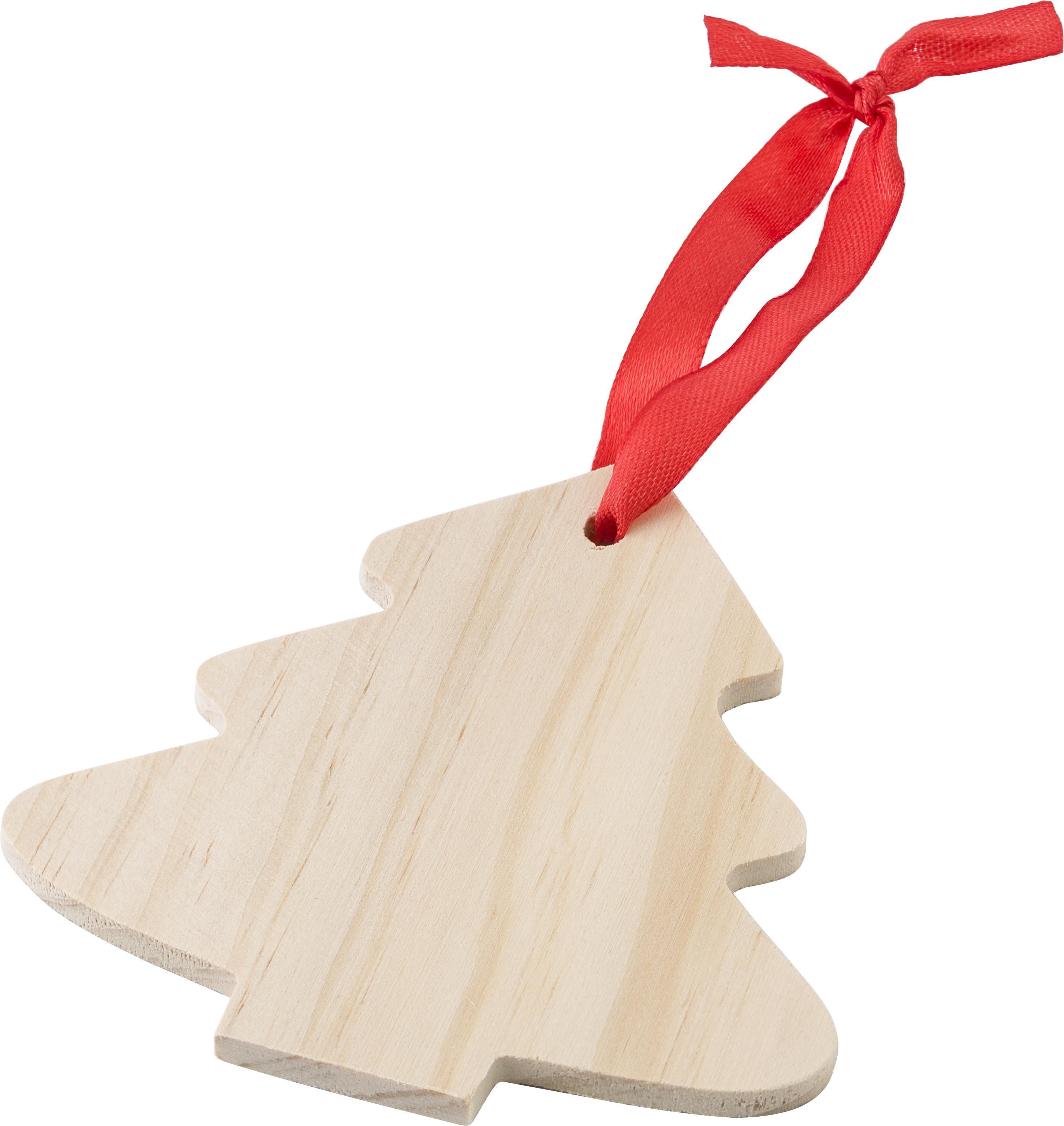 Decorazioni natalizie in legno a forma di albero di Natale Imani