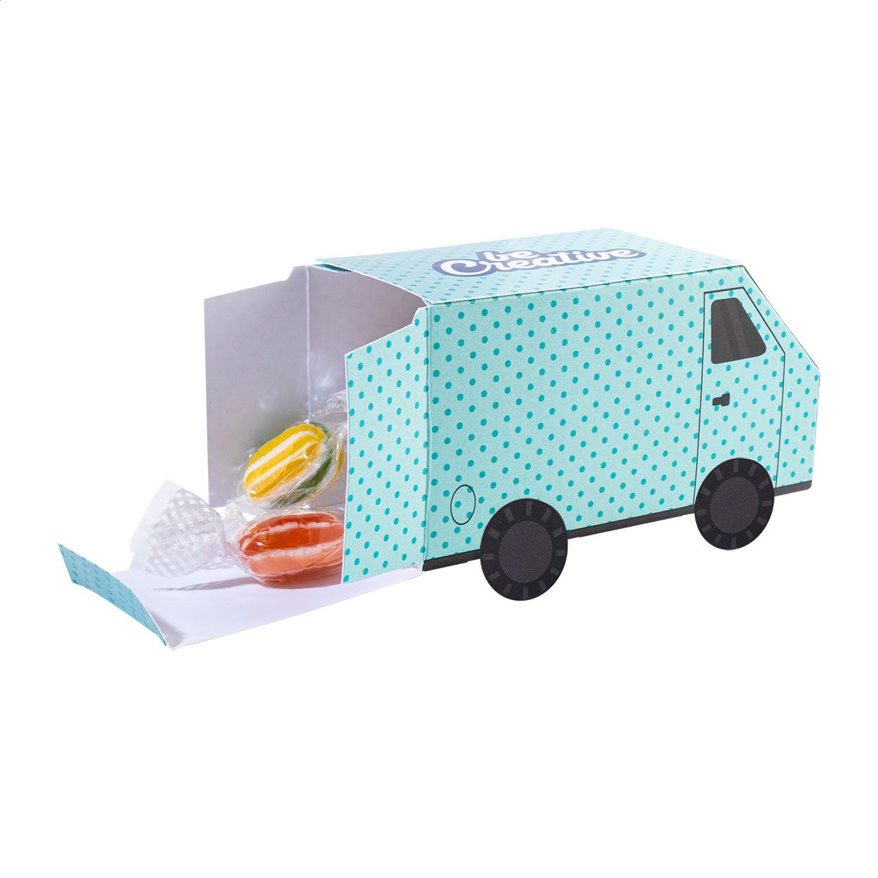 CreaCandy Truck. Distributore personalizzabile di caramelle